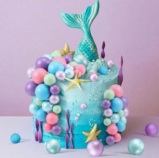 108 Pcs Balls Cake Topper