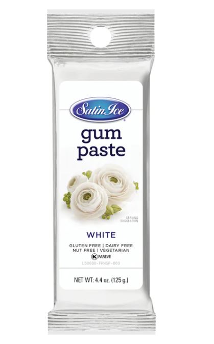 Satin Ice White Gum Paste - 4.4oz