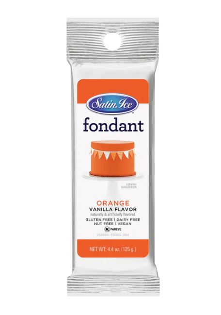 Satin Ice Orange Vanilla Fondant - 4.4oz.