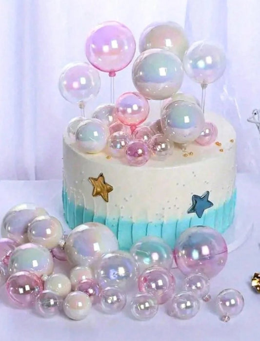 10 Pcs Colorful Bubble Cake