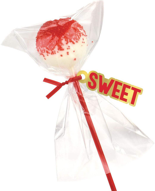 Cake Pop Treat Bags Kits - Red
