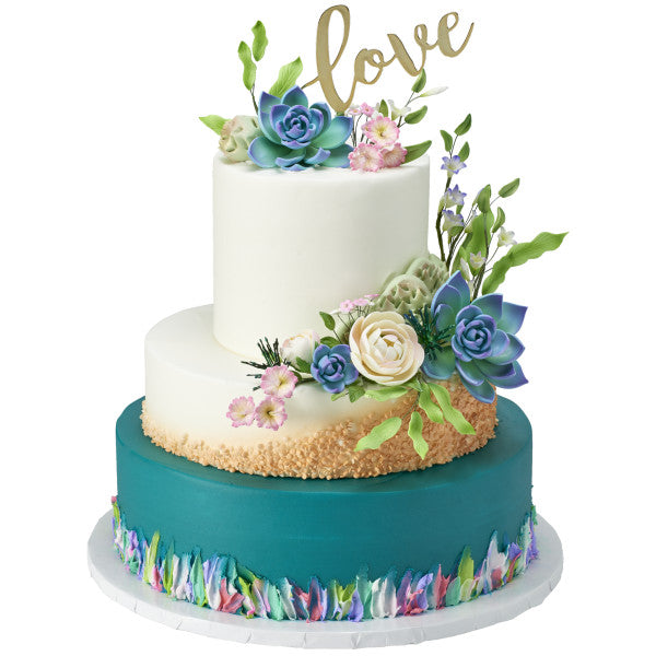 Green Leaf Stems Gum Paste Flowers