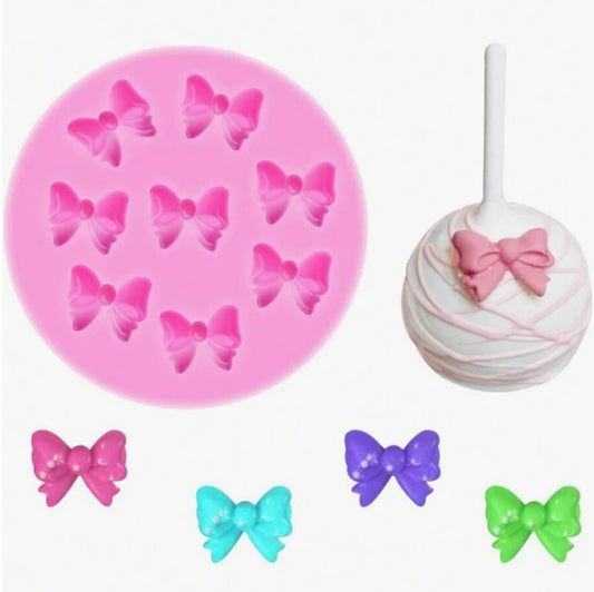 8 Mini Bows Silicone Fondant Mold