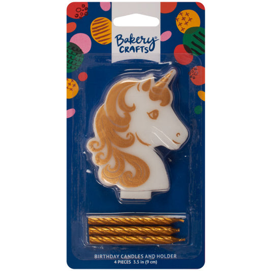 Golden Unicorn Candle