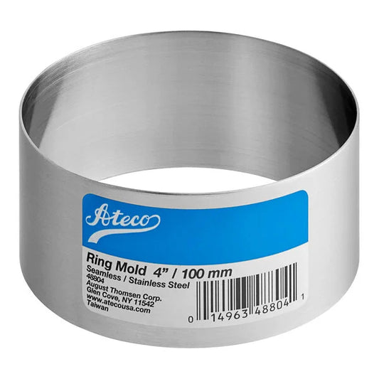 Round Cake Mold - Stainless Steel 2" High