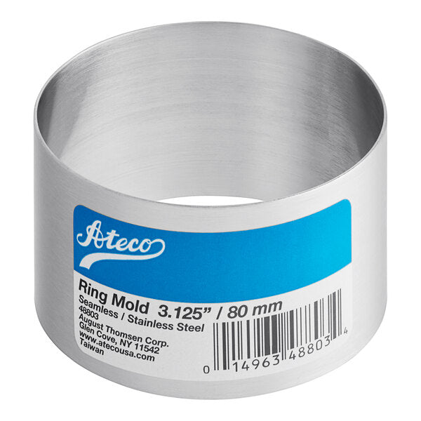 Round Cake Mold - Stainless Steel 2" High