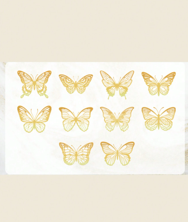 20pcs Gold Butterfly & Shell