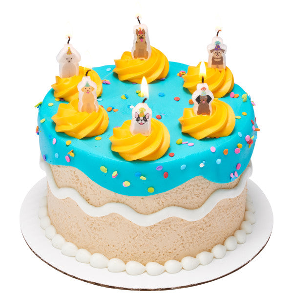 Party Dogs Shaped Candles