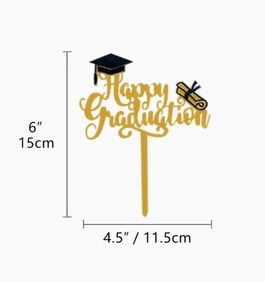 Happy Graduation Cake Topper