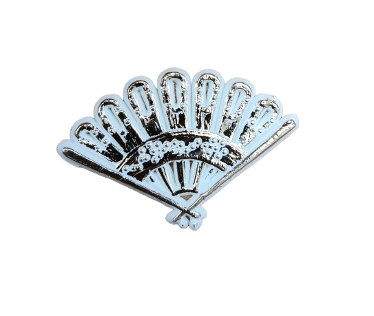 Folding Hand Fan - Charm Sign