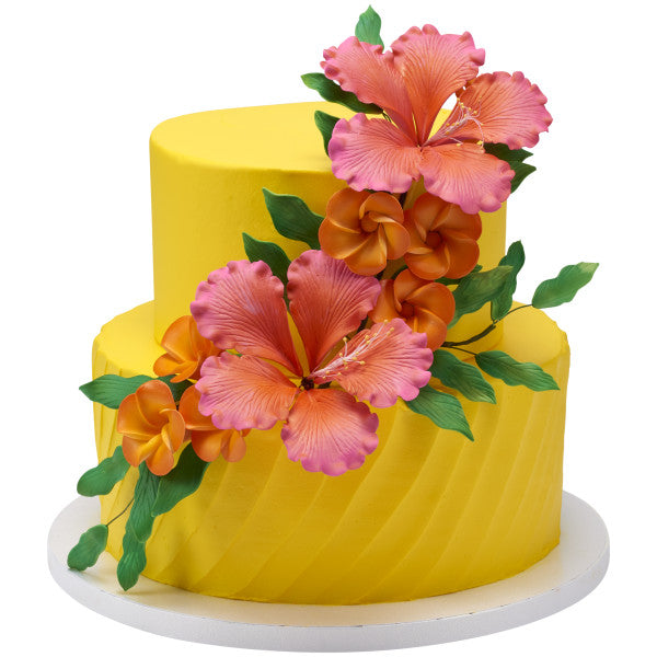 Green Leaf Stems Gum Paste Flowers