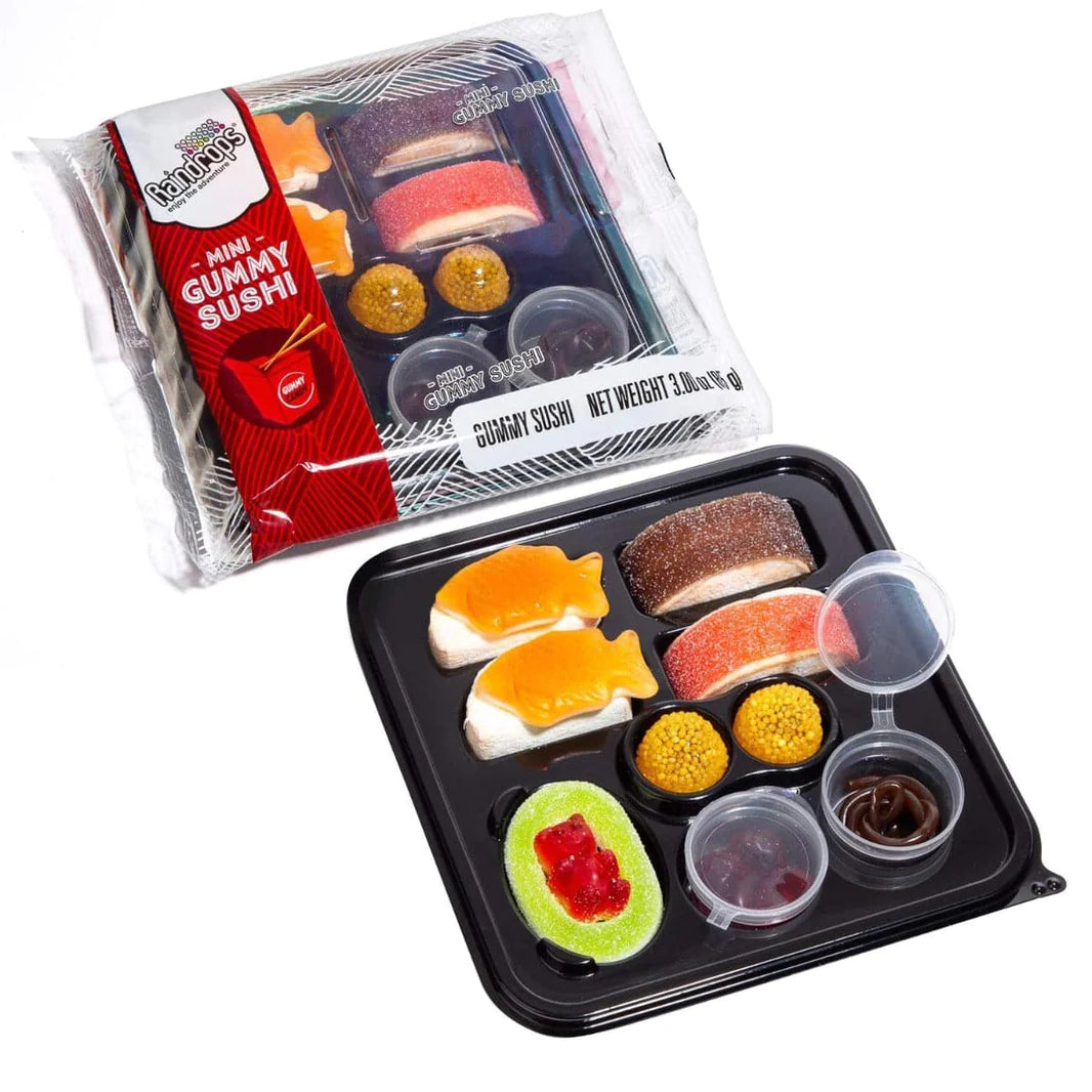 Raindrops Gummy Mini Candy Sushi 3oz