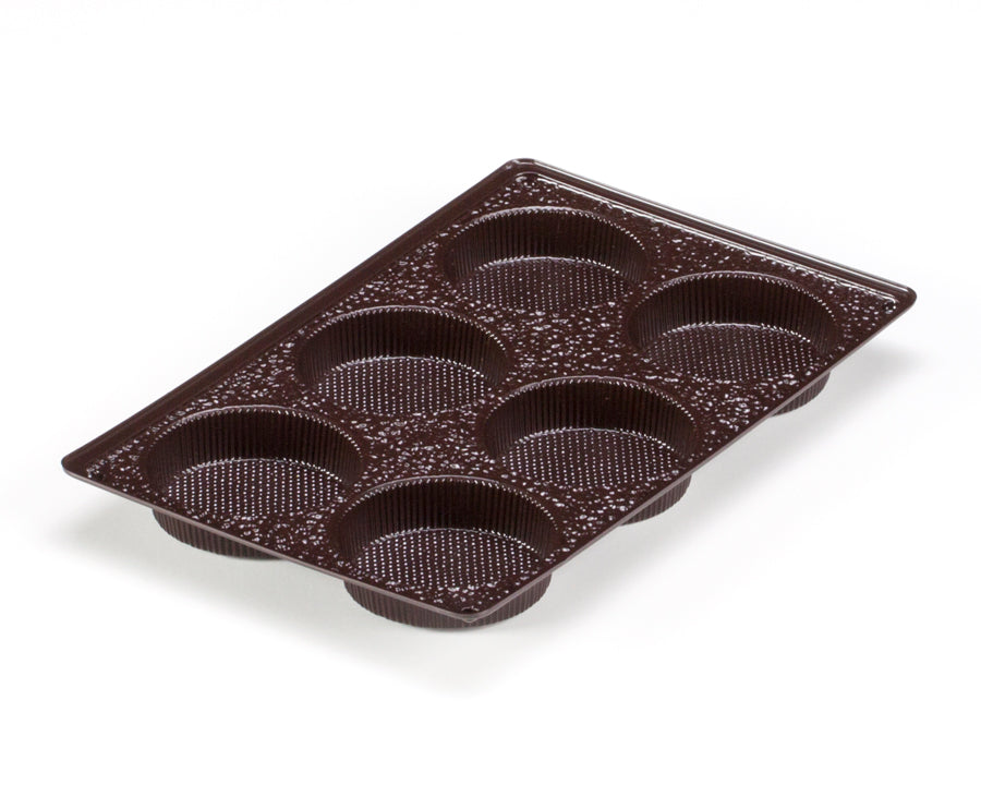 Chocolate Brown 6-Cavity, Candy Tray 9 1/2" x 6" x 15/16"