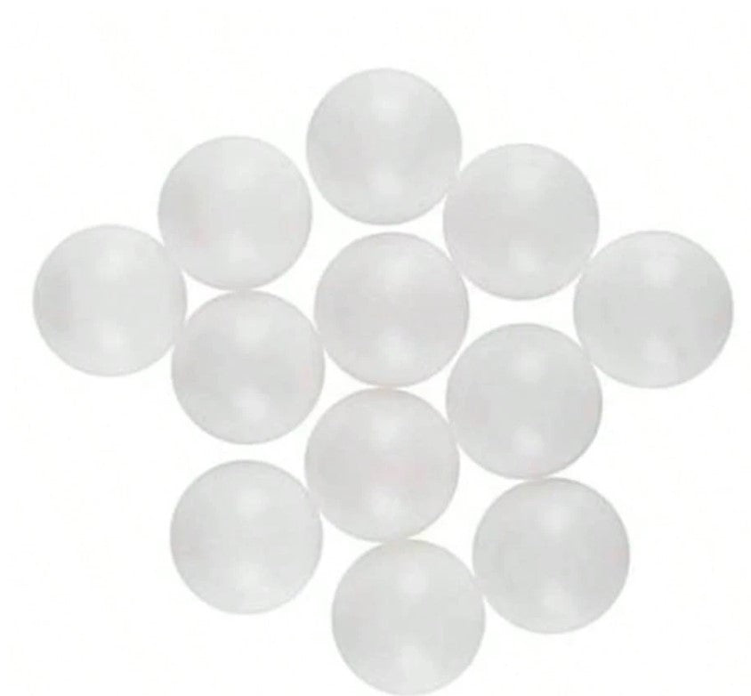 6pcs  White and Pink Translucent Plastic Ball