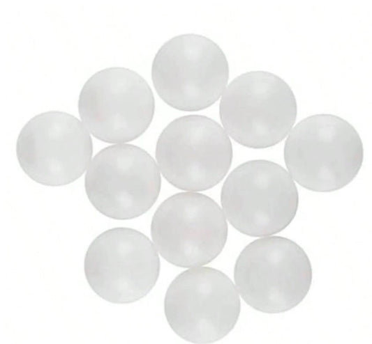 6pcs  White and Pink Translucent Plastic Ball