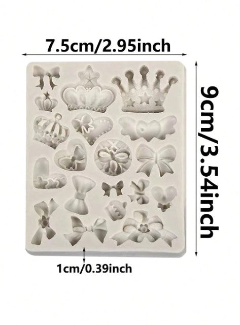 Mini Crown & Bowknot Silicone Mold