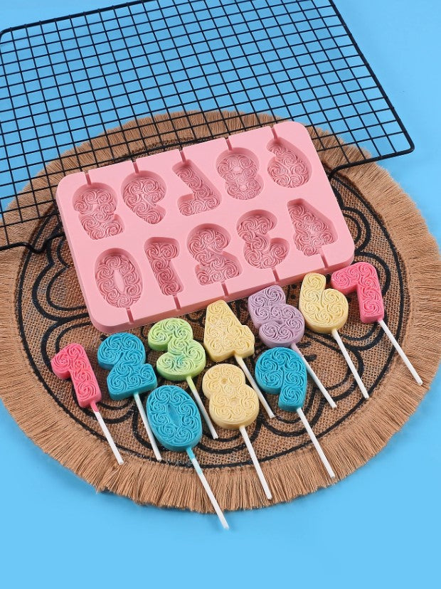 1pc Numbers -  Silicone Mold
