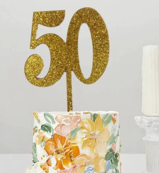 50th Cake Topper