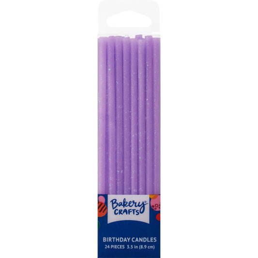 Purple Slim Glitter Specialty Candles