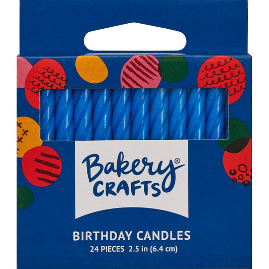 Blue Spiral Candles