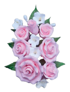 Formal Rose Spray - Pink