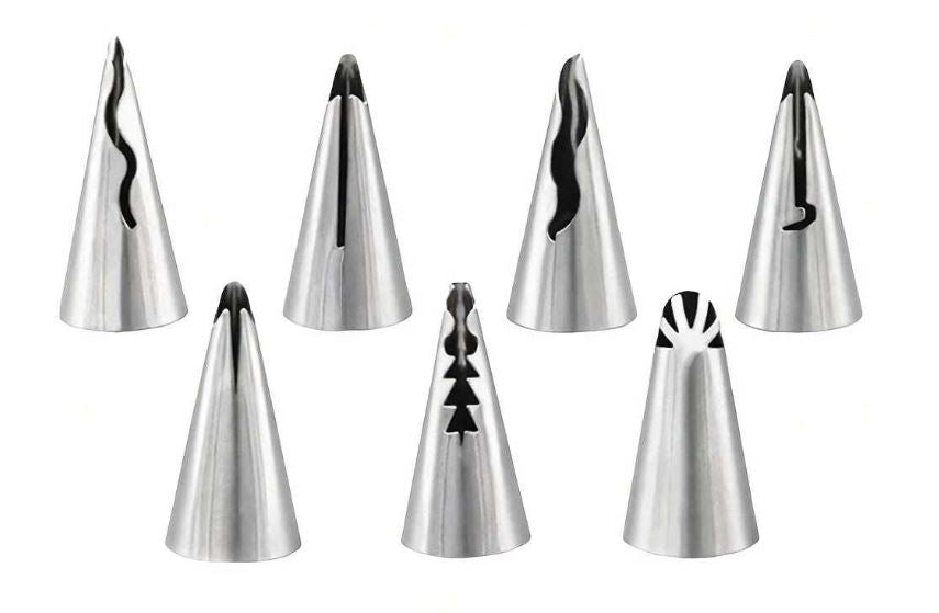 7pcs Korean Stainless Steel Piping Tips
