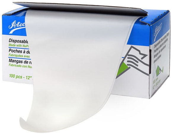 12" Soft plastic disposable bags with NuPlastiQ®