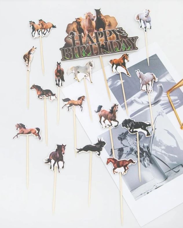 Horse Design Cake Topper