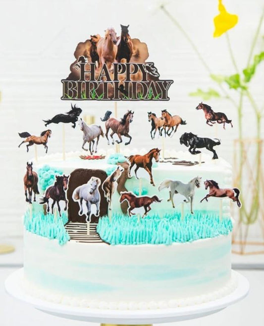 Horse Design Cake Topper