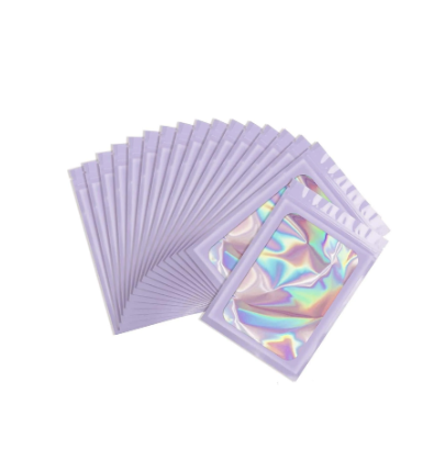 Colorful Laser Self-Sealing Bag With Transparent Window
