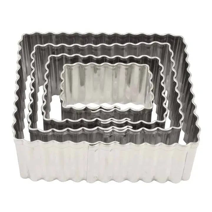 Fluted Rectangle 4 Pc Set