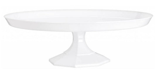 Cake Stand-White-Plastic-11.5''