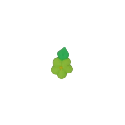 5/8" Royal Icing Drop Flowers - Lime Green