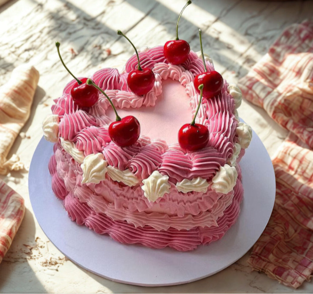 Heart Shaped Vintage Cake 2/14 at 10am
