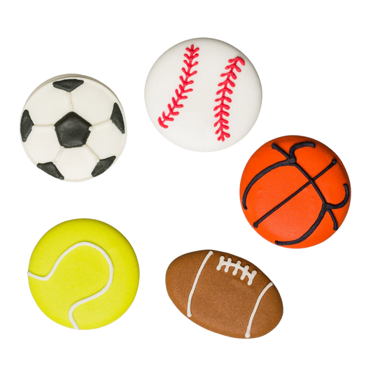 Royal Icing Sports Balls Assortment