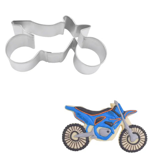 Dirtbike Cookie Cutter (4")