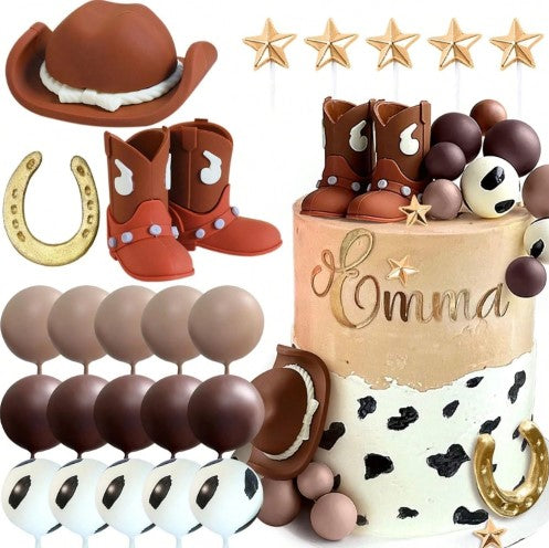 Cowboy Rodeo Cake Topper