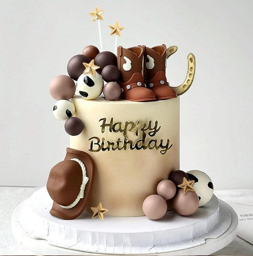 Cowboy Rodeo Cake Topper