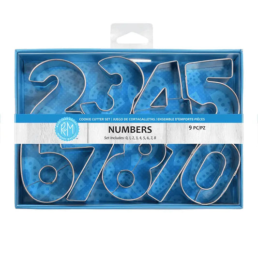 Number 9 Pc Cookie Cutter Set