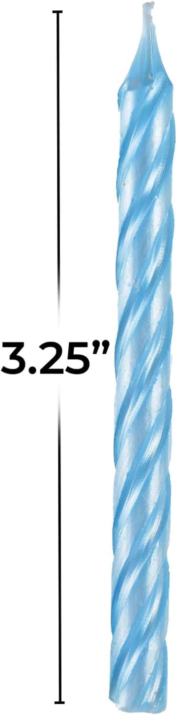 Pastel Pearlized Spiral Candles