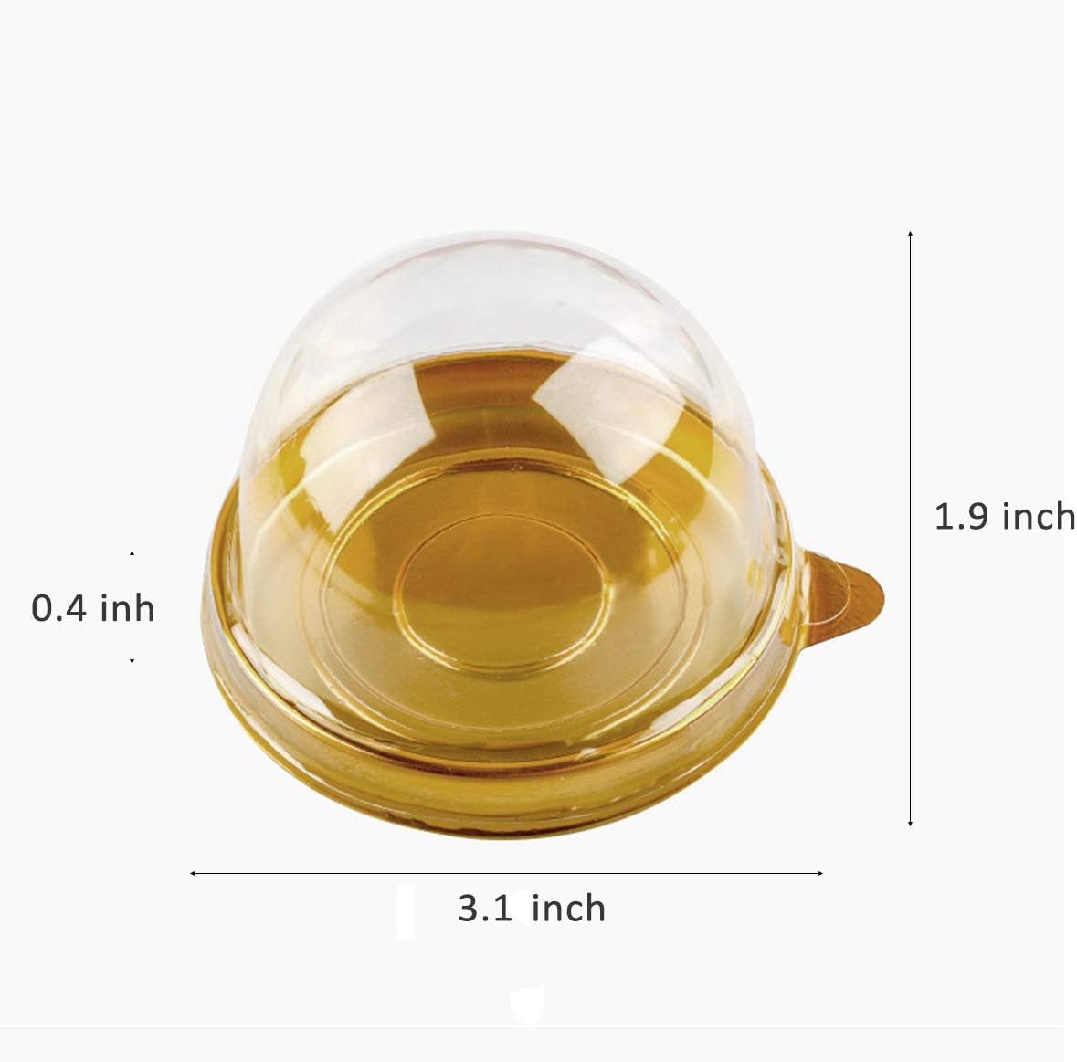 10 Set Clear Plastic Mini Cake Box