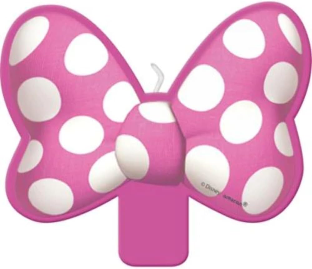 Minnie Mouse Forever Pink Birthday Candle