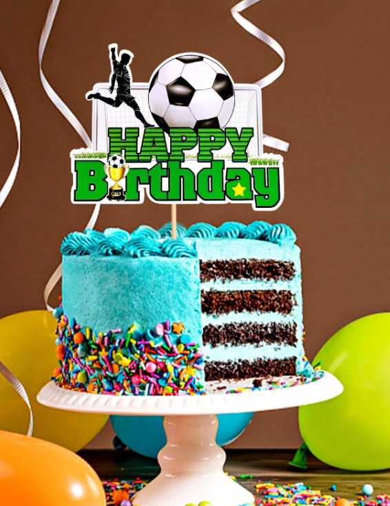 Soccer Cake Topper