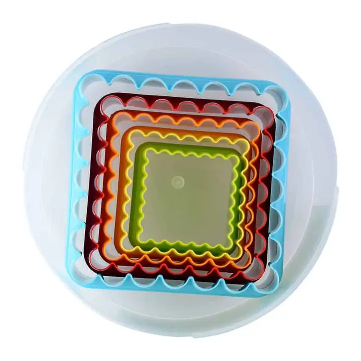 Square 5 Pc Biscuit Cutter Set