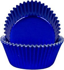 Bake Cups - Blue Foil - Cupcake Size