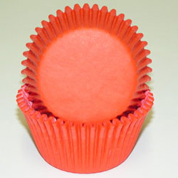 Bake Cups - Solid Orange - Cupcake