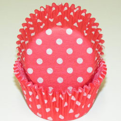 Polka Dot Cups - Red - Small