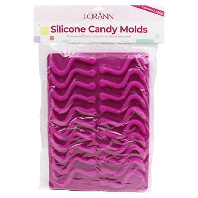 Silicone Gummy Worm Molds, 2-Pack