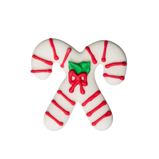 2" Royal Icing Double Candy Canes