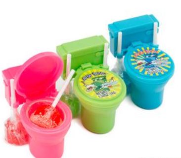 Sour Flush Candy Toilet With Sour Powder Dip